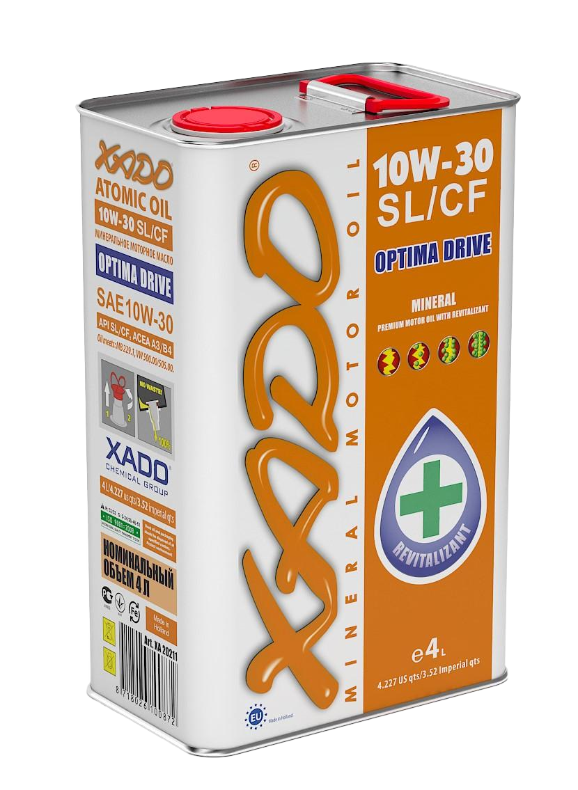 Моторное масло Xado Atomic Oil SL/CF 10W-30, 4л